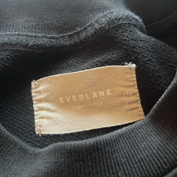 EVERLANE COTTON BLACK CREWNECK - Picture 3 of 3